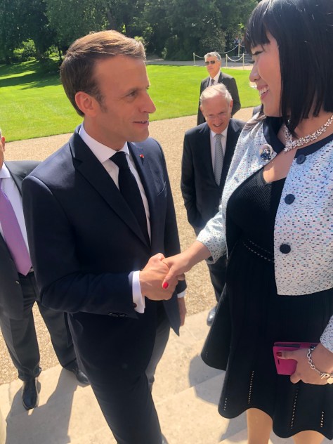 Tina Park and Macron